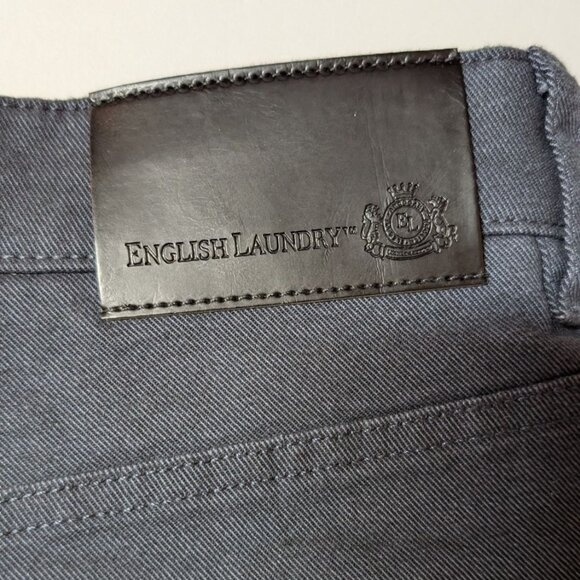 English Laundry Slimmer Straight Leg Pants Mens 40x29 NWT Blue - Picture 8 of 10